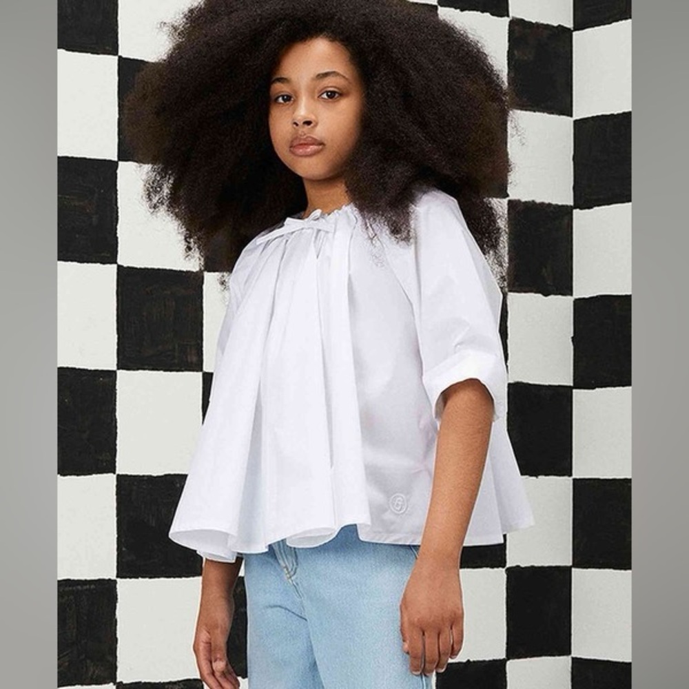 MM6 MAISON MARGIELA
Kids' Ruffle Detail Shirt In White